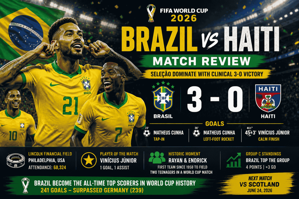 Brazil Haiti Match Review