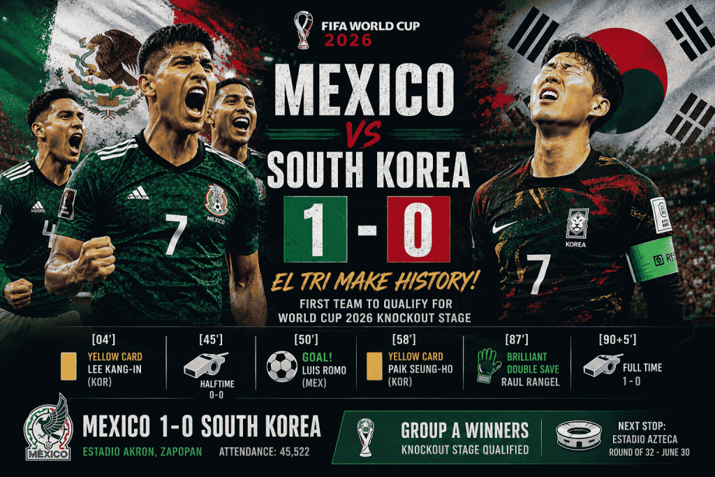 Mexico vs South Korea Match Review